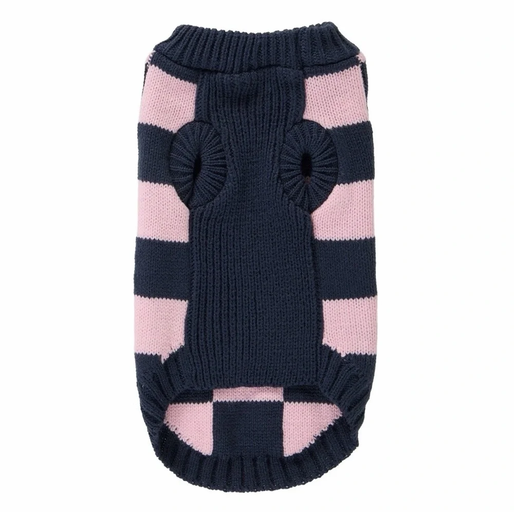 Checkered Pink and Black Dog Sweater